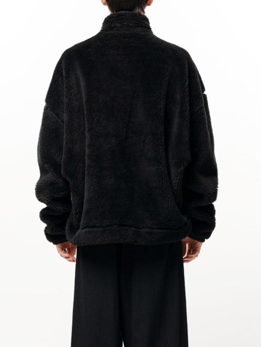 【26AW】 ワイドバッグボアブルゾン - Wide Back Boa Jacket - BLACK