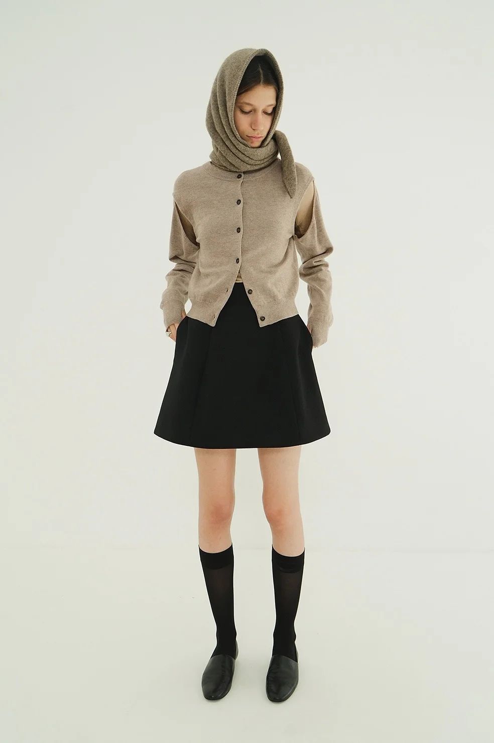 アレンジニットトップス - ARRANGE KNIT TOPS BEIGE