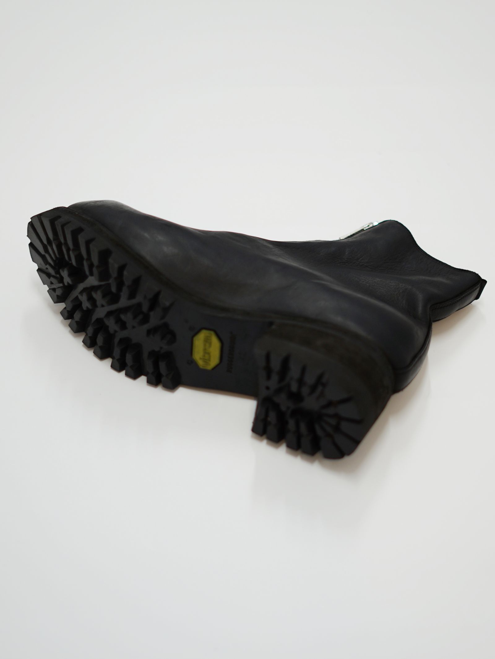 【PL1】 フロントジップ ブーツ - Front Zip Boots Vibram Sole (BLACK)