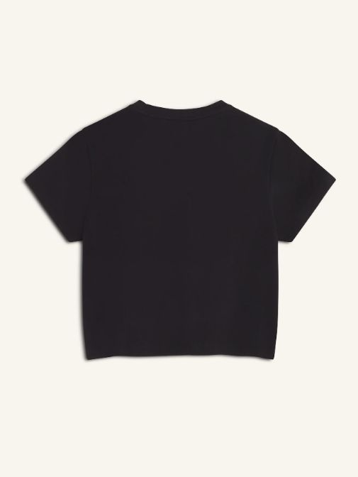 【レディース】  PARIS ロゴ ベイビー Tシャツ (black)