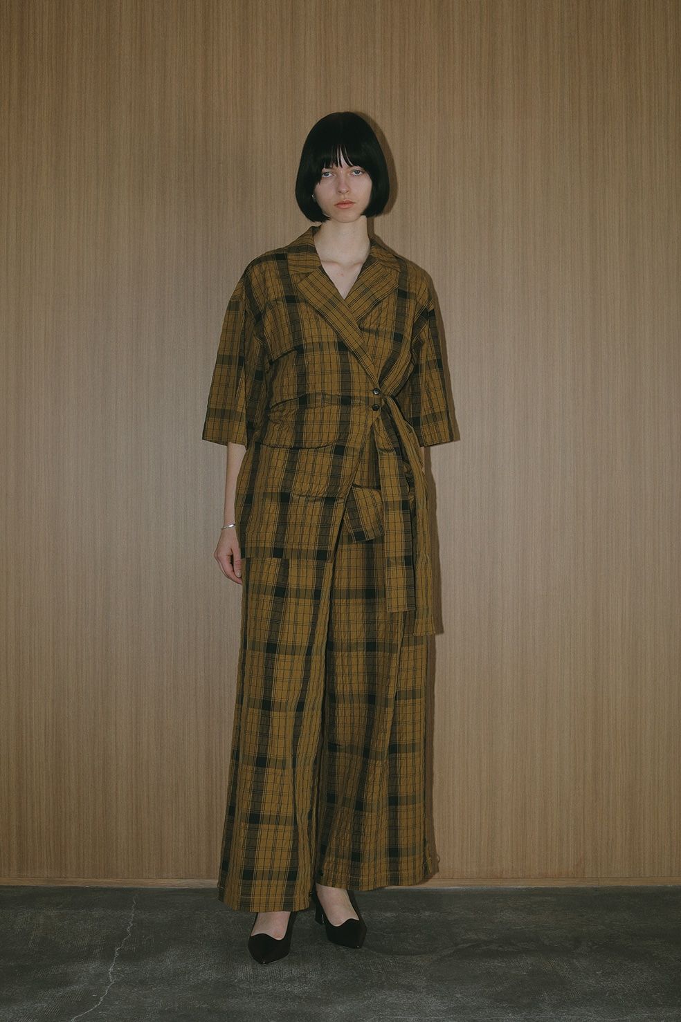 シャツジャケット -  BELTED SHIRTS JACKET - CAMEL