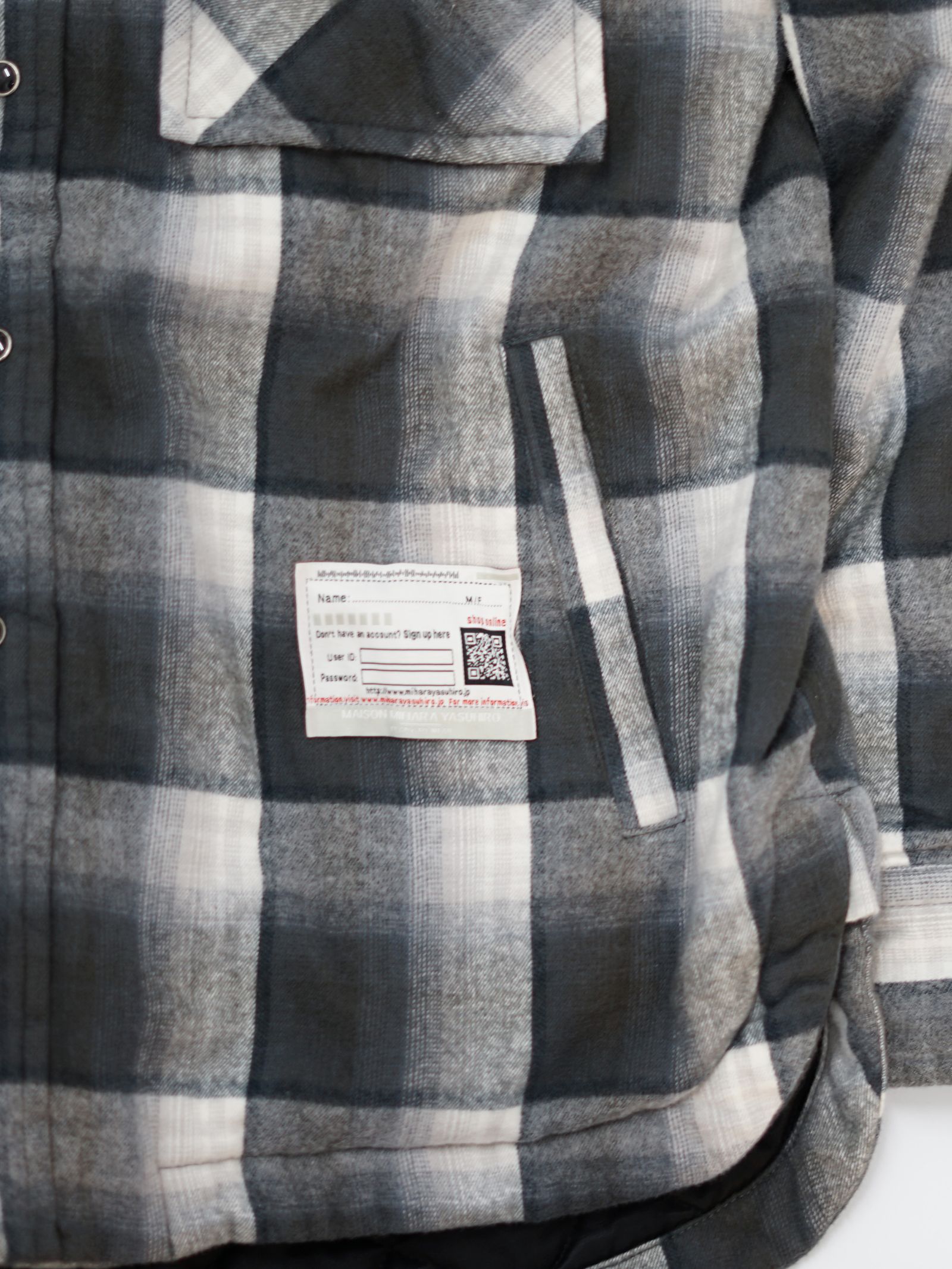 フード チェックシャツ ブルゾン - HOODED CHECK SHIRT JACKET (BLACK)