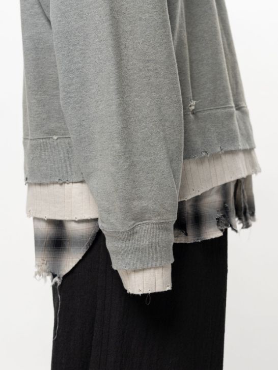 トリプルレイヤードプルオーバー - TRIPLE LAYERED PO (GREY)