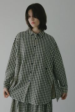 オーバーサイズシャツ -  OVER SIZED 2WAY SHIRT(MIX)