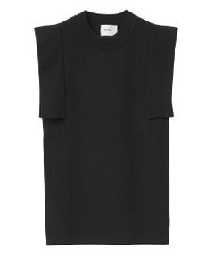 スクエアスリーブニット - SQUARE SLEEVE KNIT BLACK