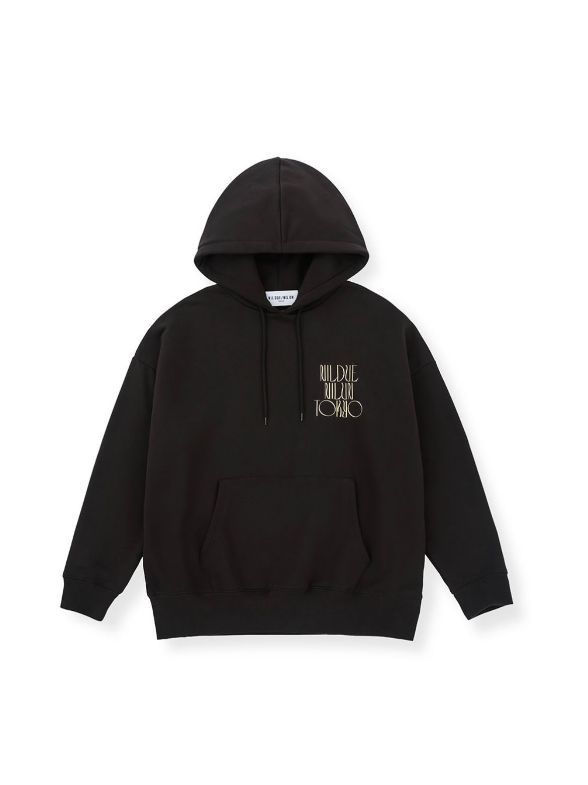 フラワー 刺繡 フーディー - EMBROIDERY FLOWER HOODIE  - ブラック