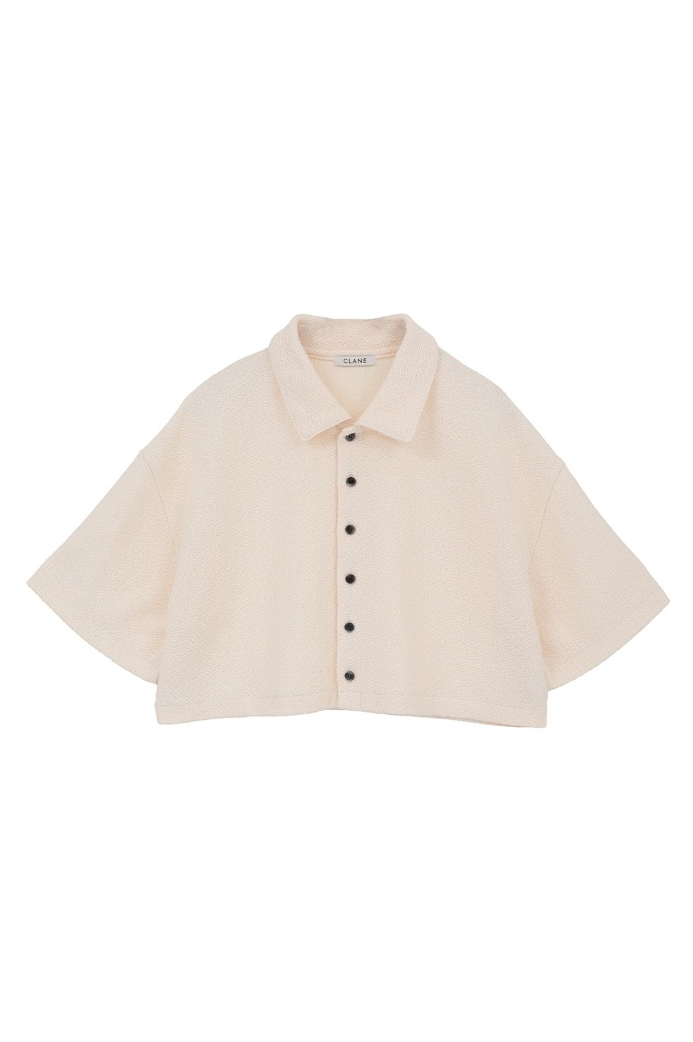 クロップドポロトップス - CRISP CROPPED POLO TOPS (IVORY)