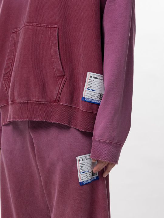 ディストレストフーディ/ パーカー - DISTRESSED HOODIE - RED