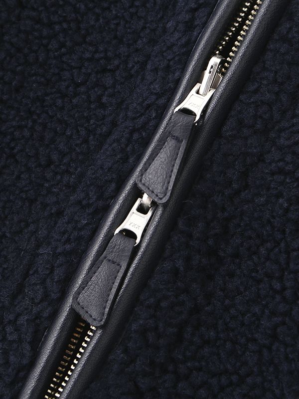 リバーシブルボアブルゾン  (NAVY)
