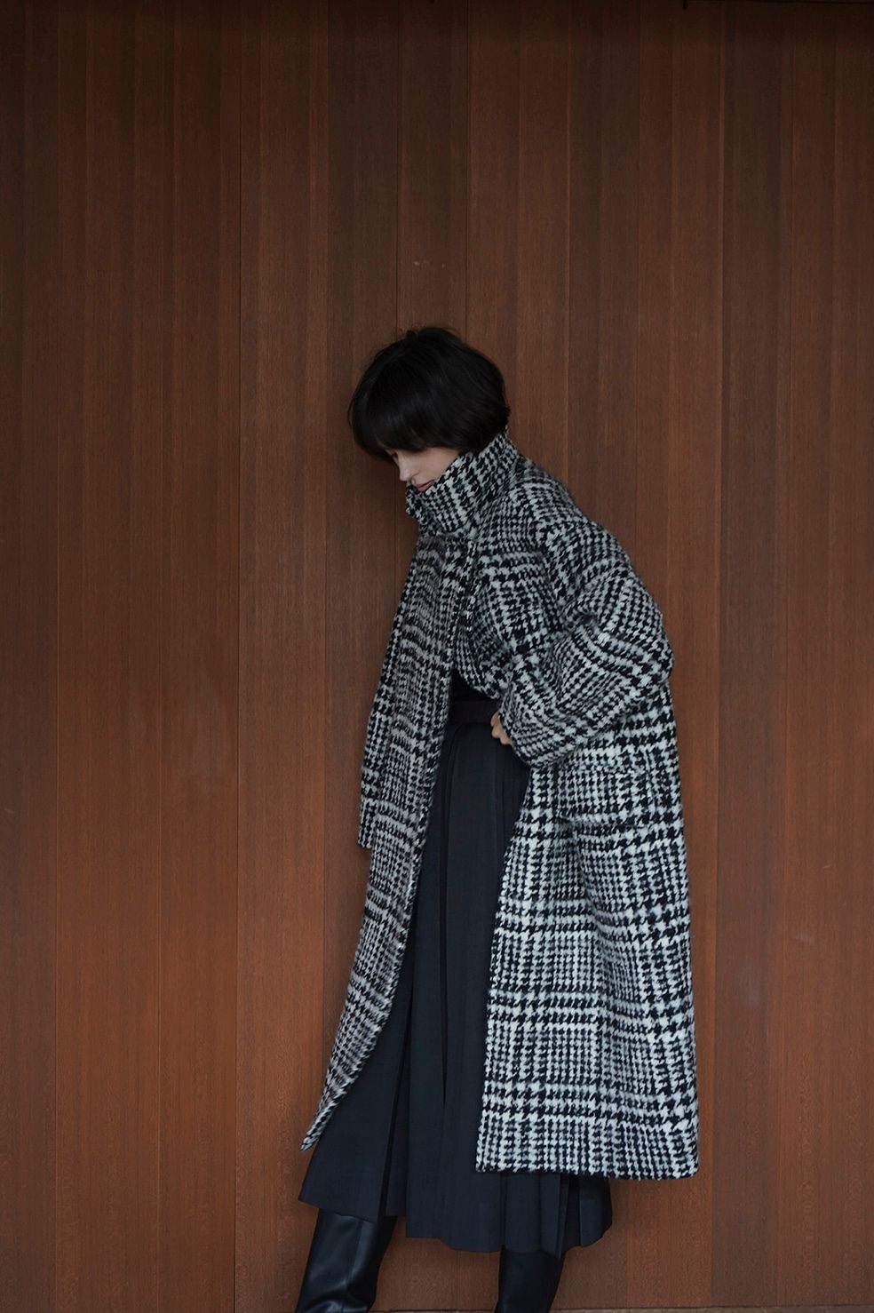 CLANE - コクーン オーバー コート - SHORT SHAGGY COCOON OVER COAT 