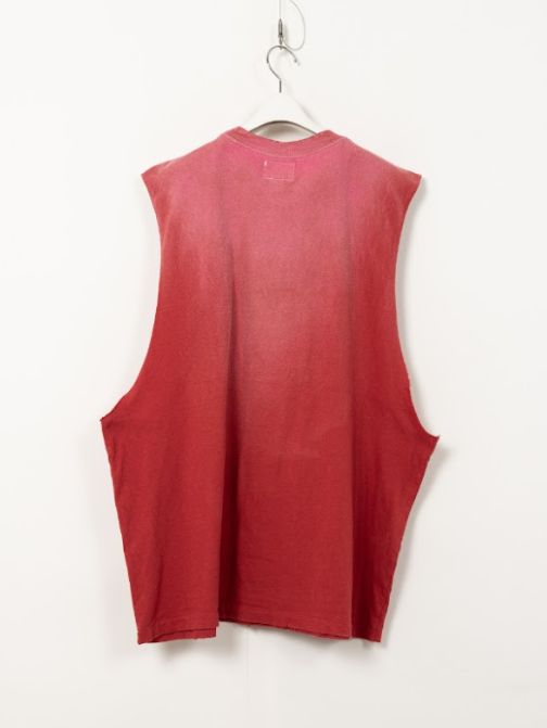 "AERO-KMY" Sleeveless T-shirt - スリーブレス Tシャツ (RED)