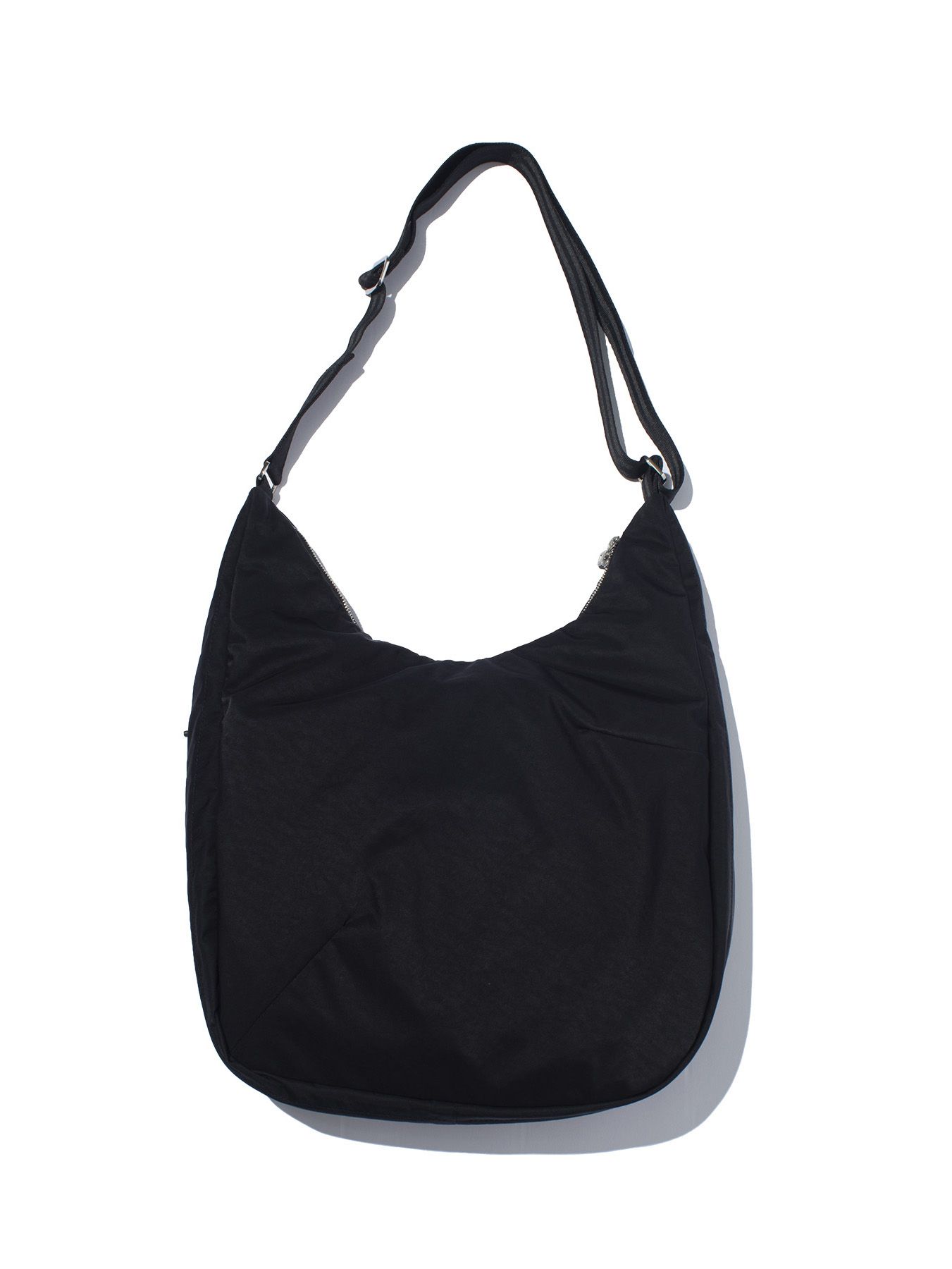 テクスチャード ツイル ショルダー トートバッグ  / TEXTURED TWILL SHOULDER TOTE （BLACK)