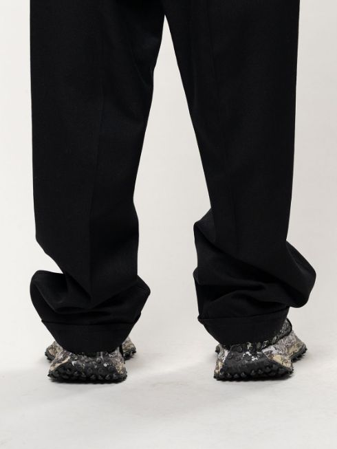 テーラード イージーパンツ - Tailored Easy Pants (BLACK)