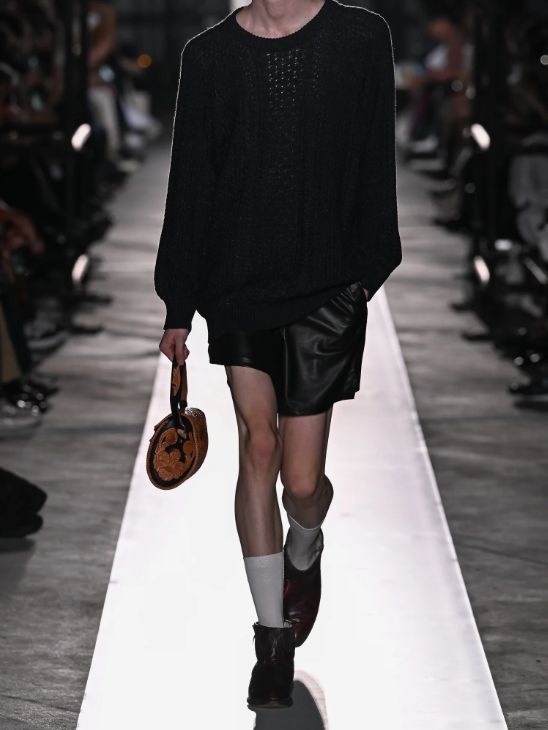 シープ レザーショート パンツ - LEATHER SHORT PANTS - Sheep leather