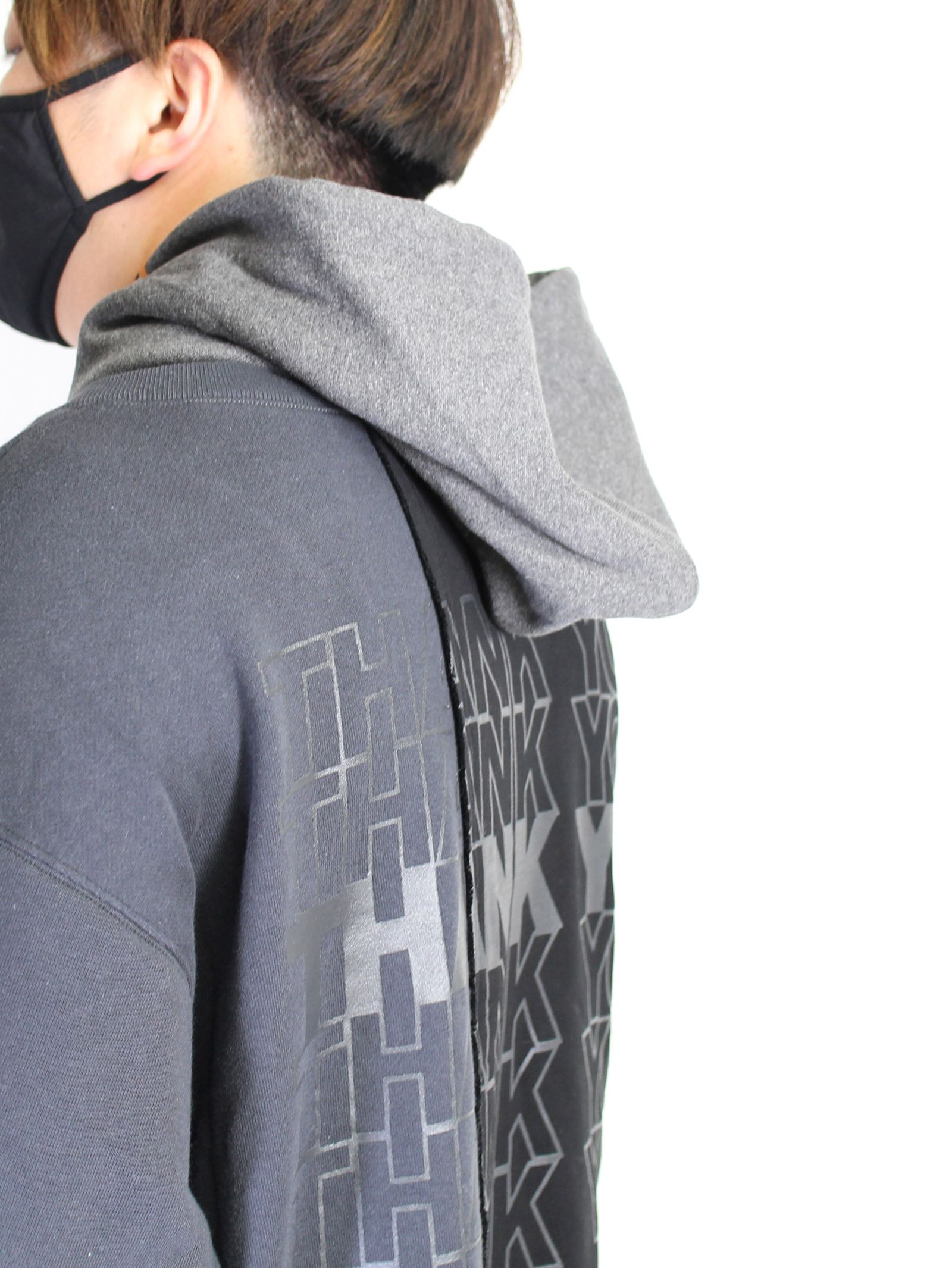コンバインドフーディ - Combined  hoodie BLACK