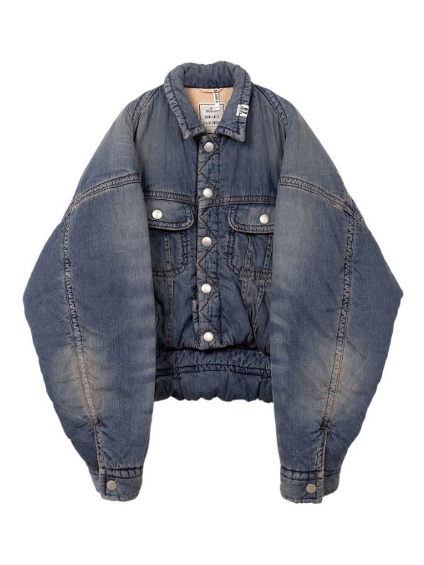 【レディース】ロールアップヘム パファーデニムジャケット | Roll-up Hem Puffer Denim Jacket