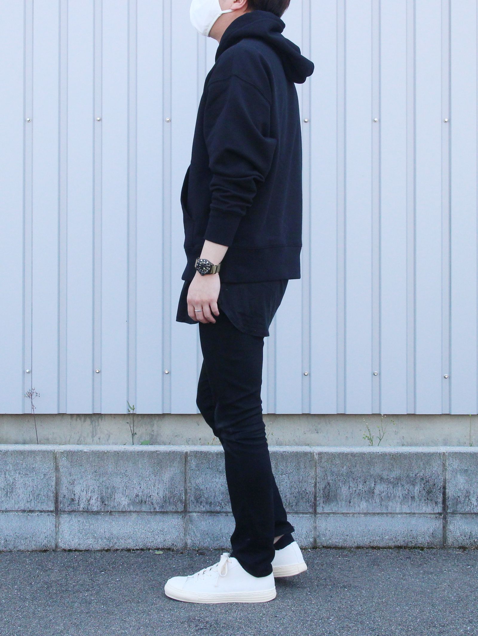 MSGM - ボックスロゴパーカー - BOX LOGO SWEAT - BLACK