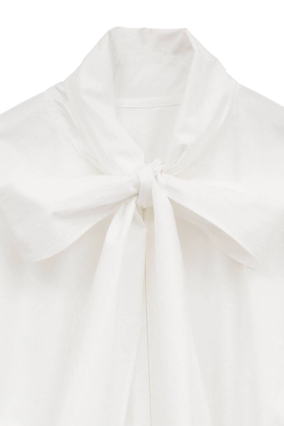 リボンジップシャツ - RIBBON ZIP SHIRTS - WHITE