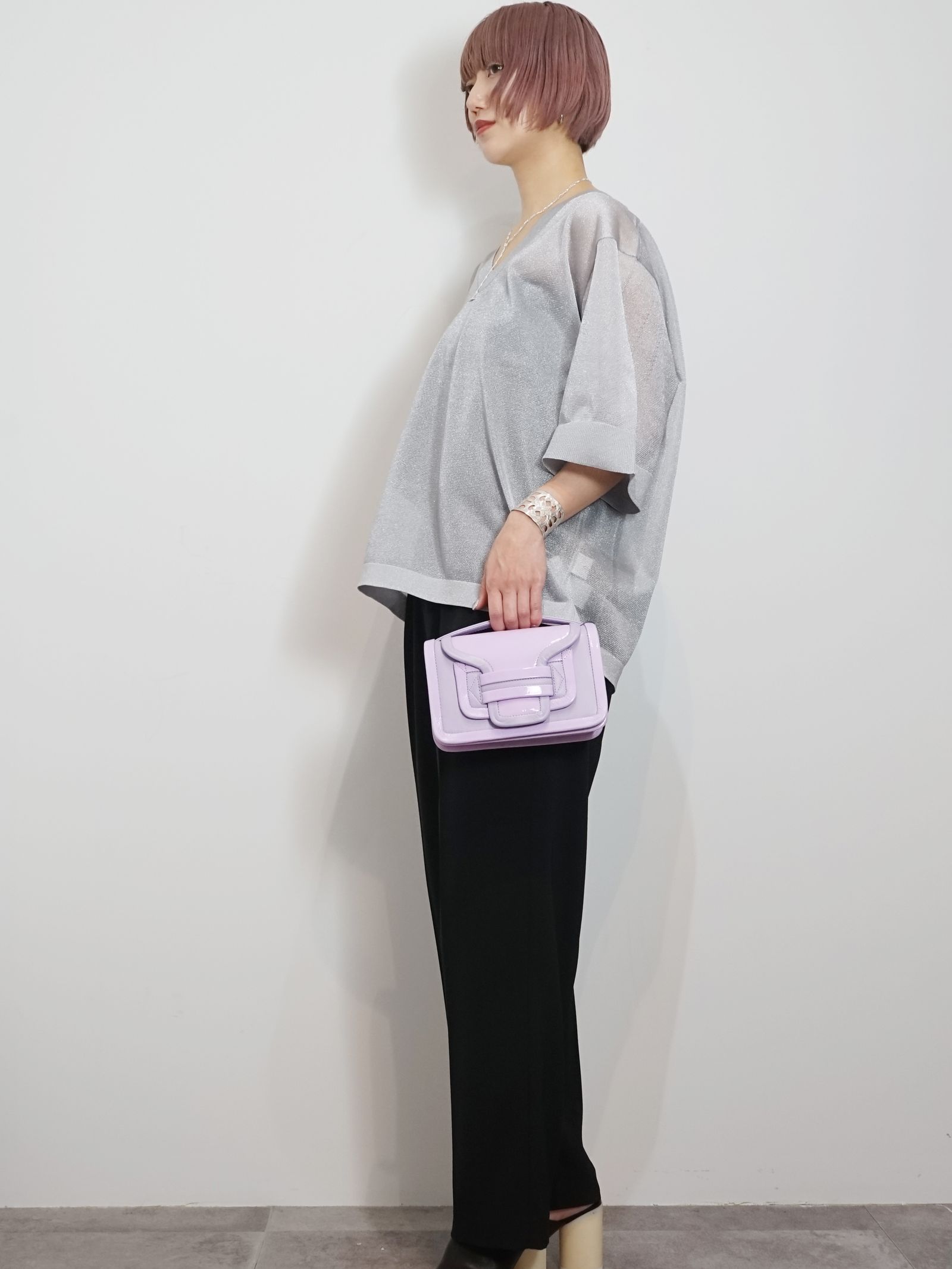 アルファ ハンドバッグ - ALPHA BAG - LILAS