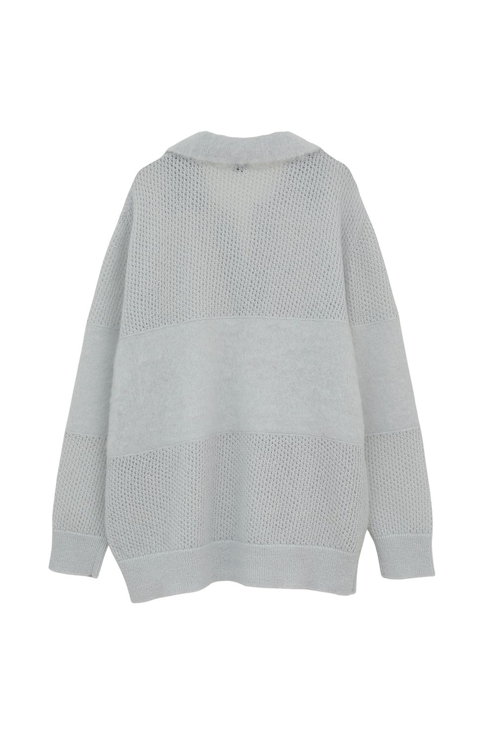 モヘアポロニット - MOHAIR POLO KNIT (LIGHT BLUE)
