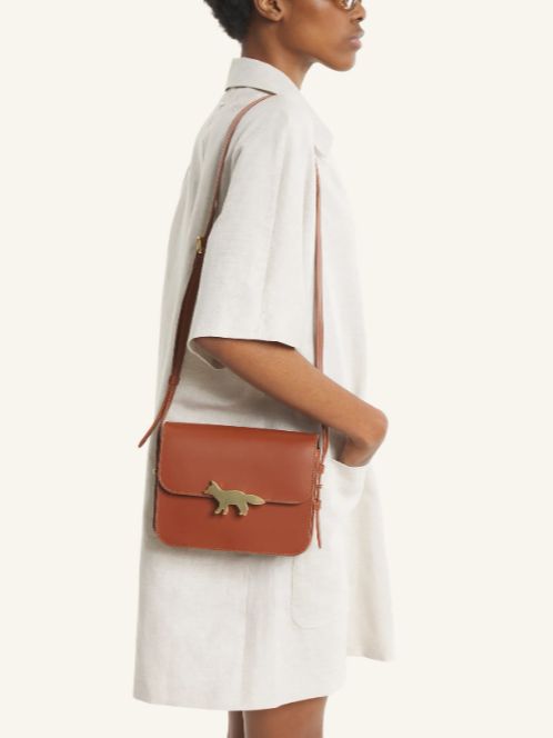 EDIE バッグ - スムースレザー2WAYショルダーバッグ / brown