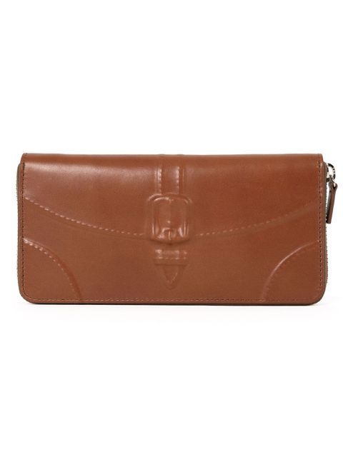 炙り出し長財布 - インビジブル ロングウォレット - BROWN