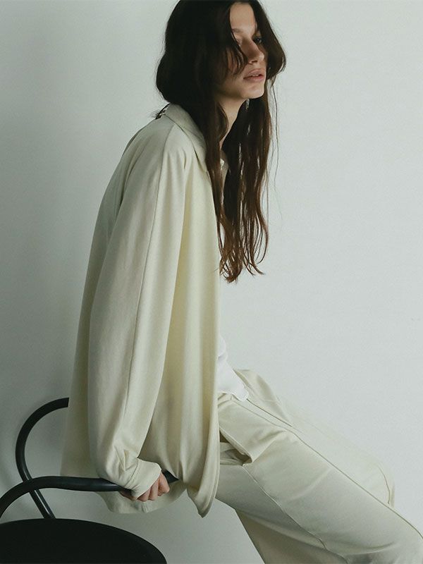 フロントファスナーカットシャツ -  CREAM