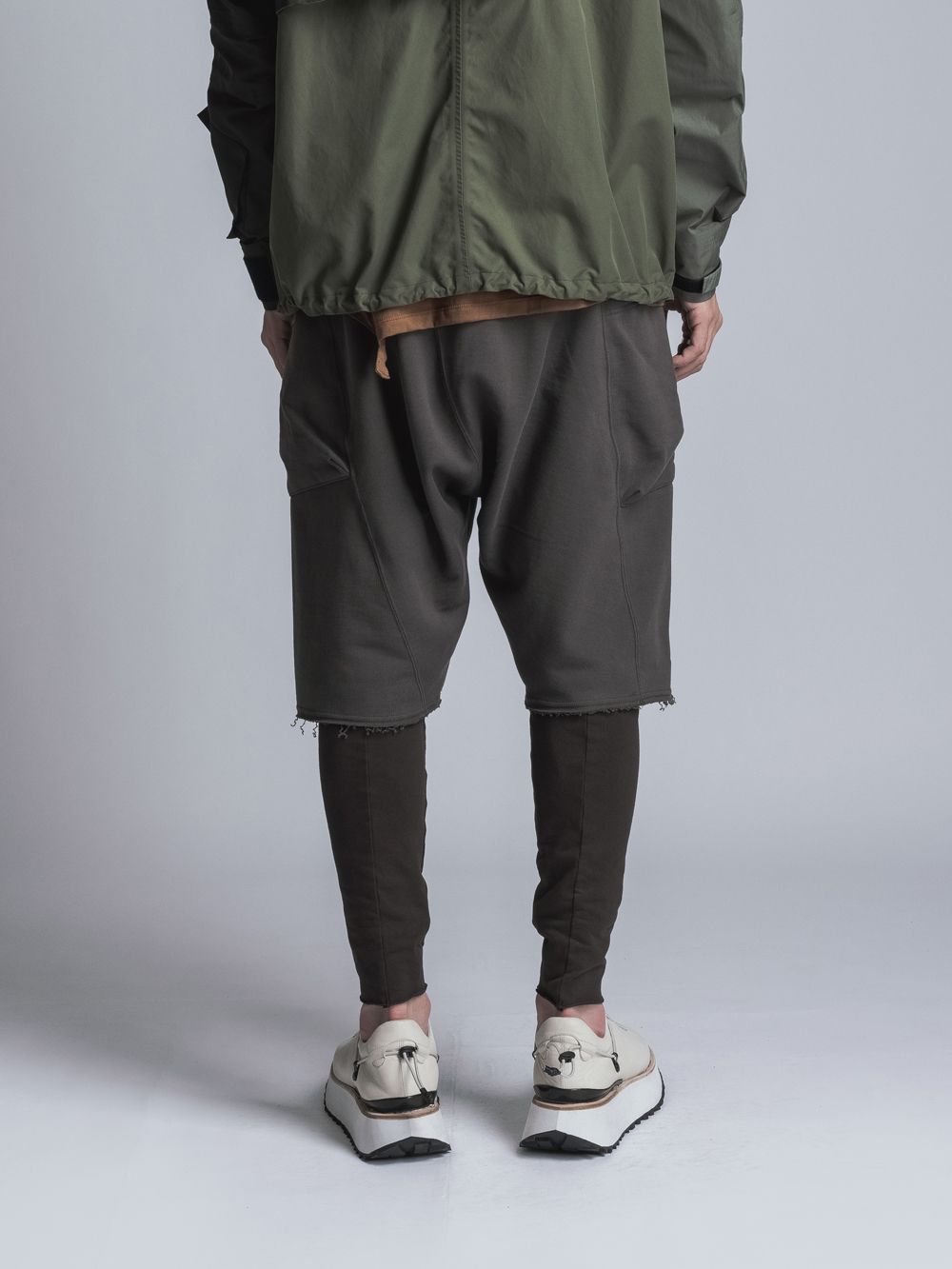 スウェットショーツ -  B/GREY