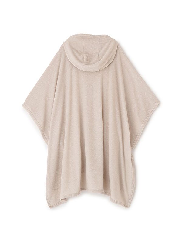 フェードパイルフードポンチョ (GREIGE)