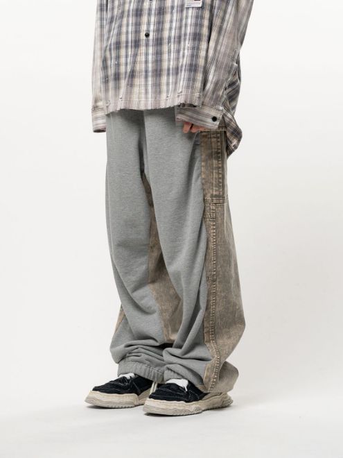 コンバインド ミリタリー スウェットパンツ - Combined Military Sweat Pants (GREY)