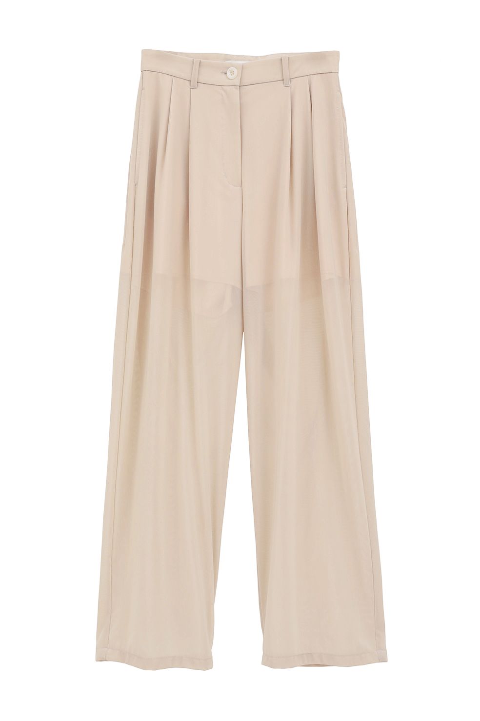 CLANE - シアータックパンツ - SHEER TUCK PANTS IVORY | ADDICT