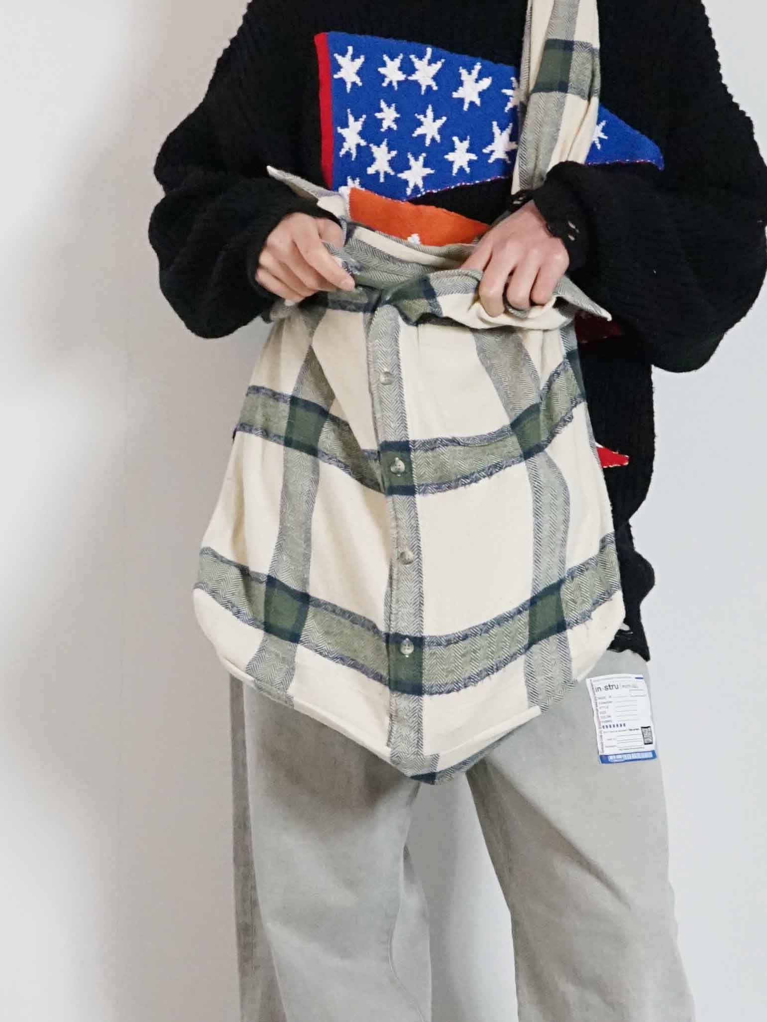 【25SS】 リワーク シャツ バッグ - REWORK SHIRT BAG - F