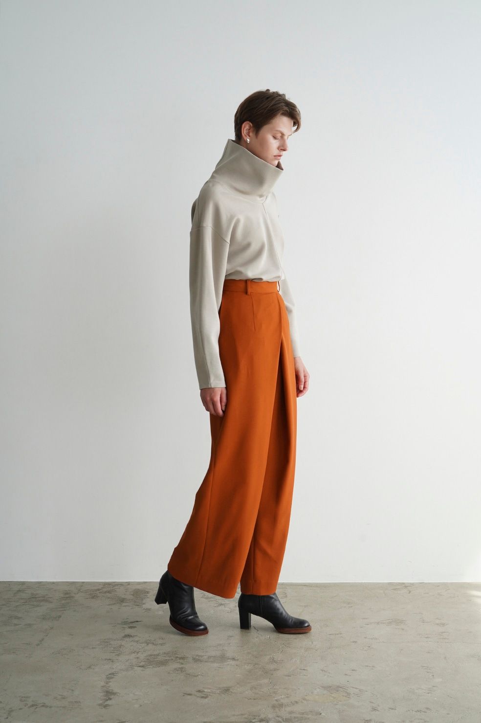 CLANE - クロス タック ワイド パンツ - CROSS TUCK WIDE PANTS