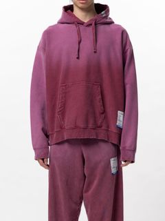 ディストレストフーディ/ パーカー - DISTRESSED HOODIE - RED