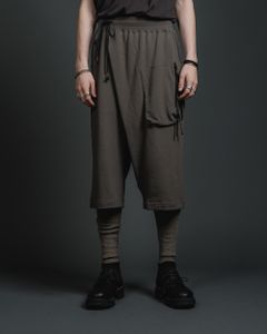 スウェット ラップ パンツ - B - DARK GREY