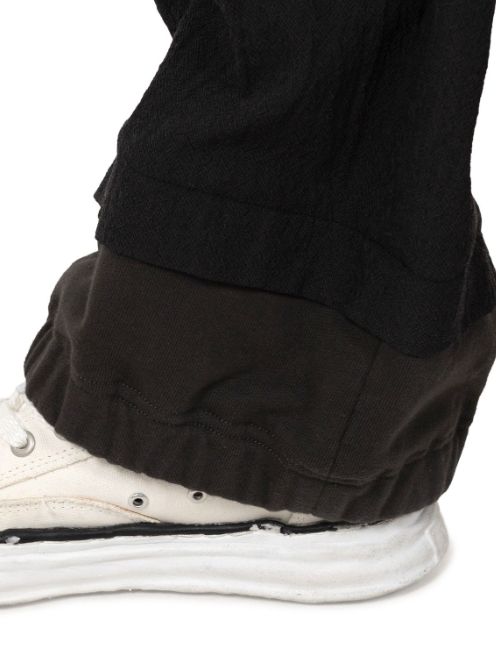 ミックスレイヤードウールパンツ - Mix Layered Wool Pants - BLACK