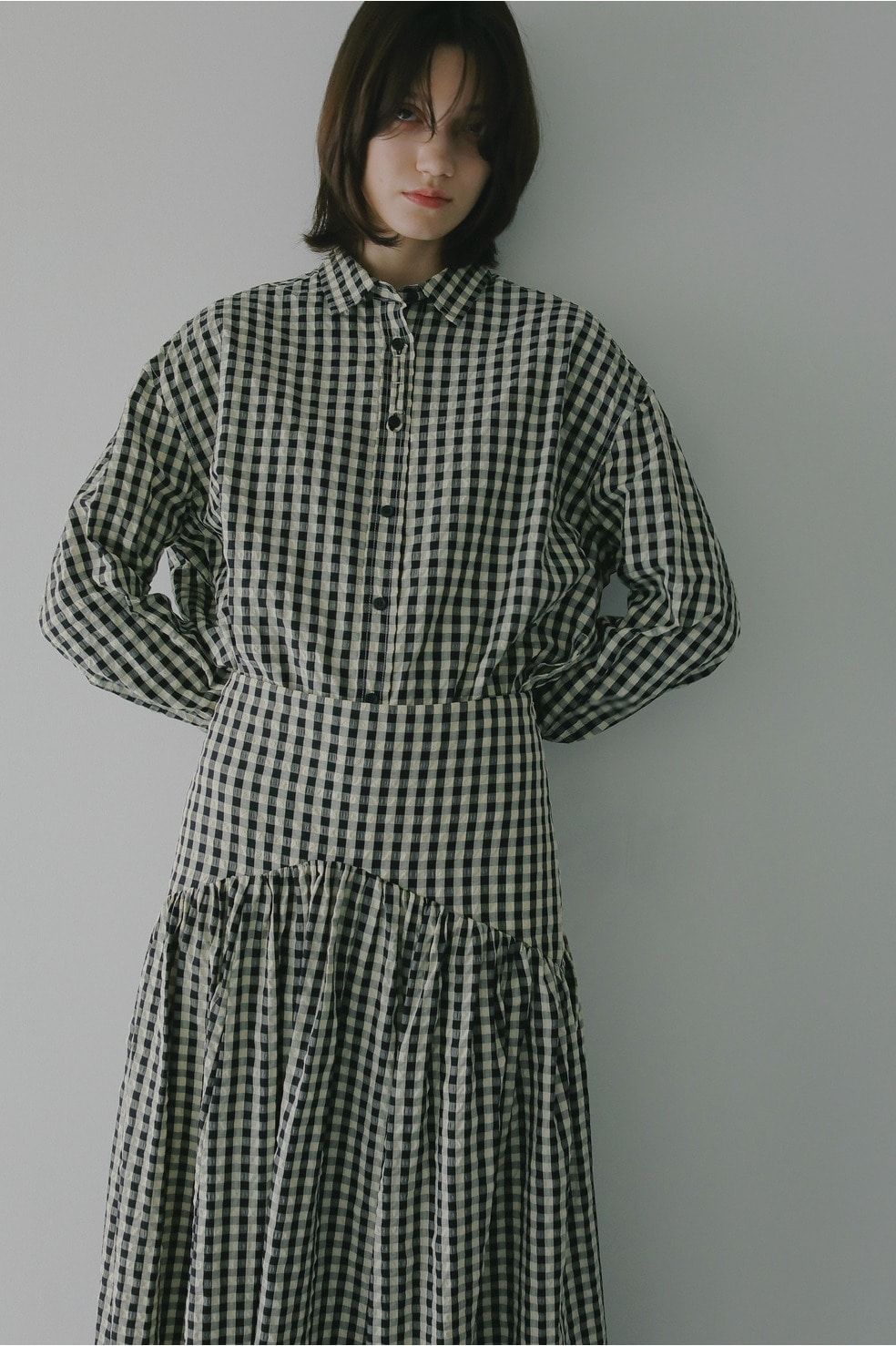 オーバーサイズシャツ -  OVER SIZED 2WAY SHIRT(MIX)