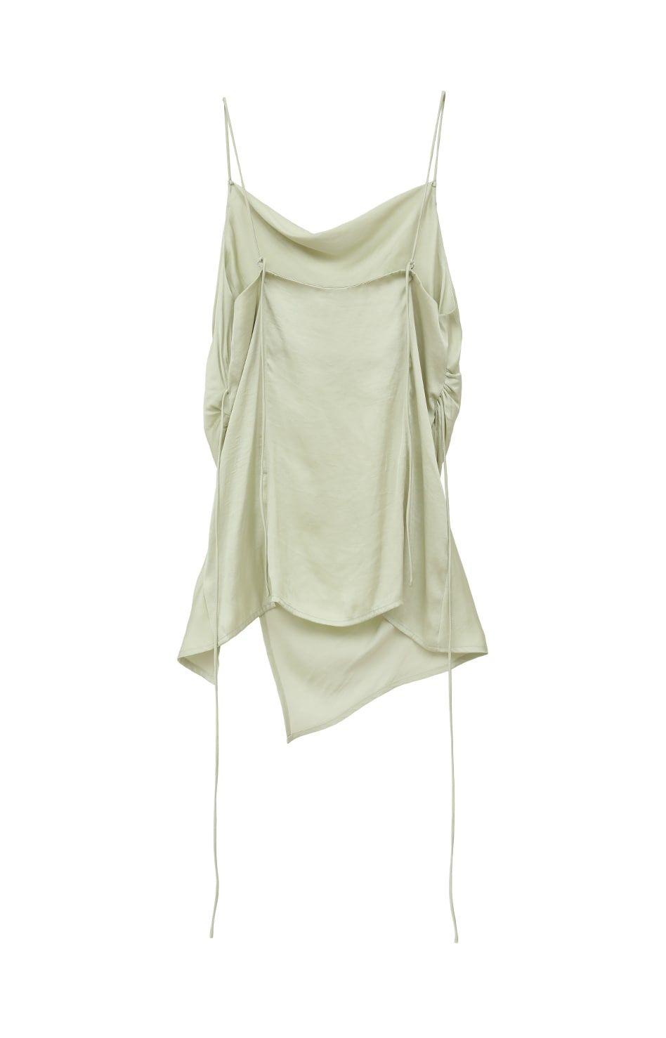 ドレープサテンキャミソール - DRAPE SATIN CAMISOLE TOPS - GREEN