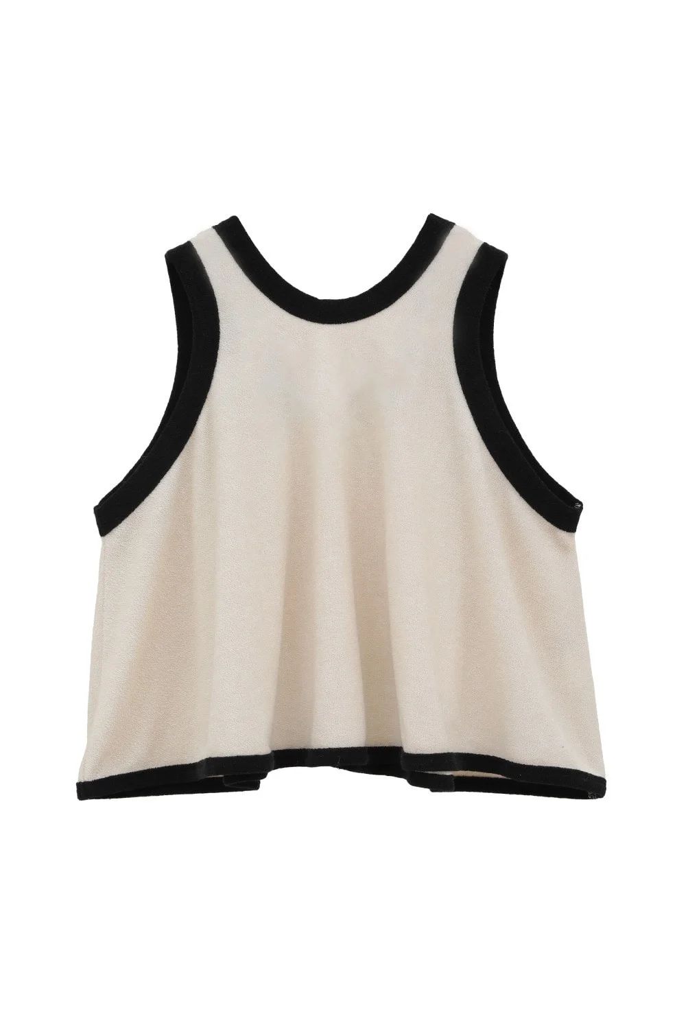 パイル フレアショートトップス - PILE FLARE TANK TOPS - IVORY