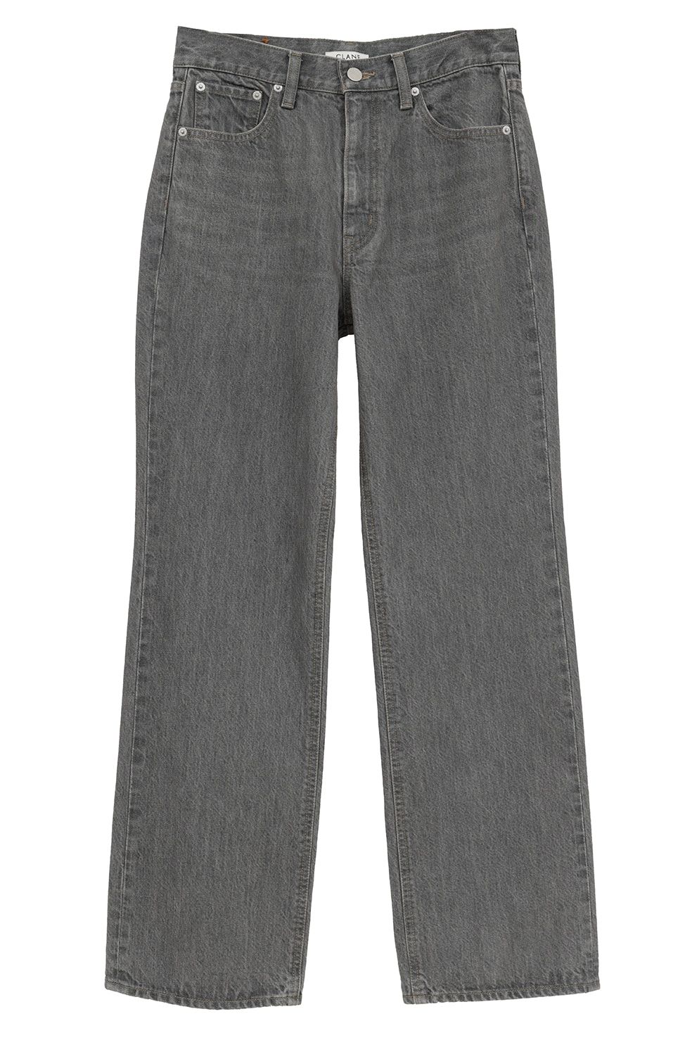ミッドライズストレートデニム -  STRAIGHT DENIM PANTS (GREY)
