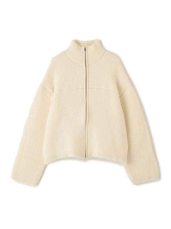 ボンディングニットフリースブルゾン （OFF WHITE)