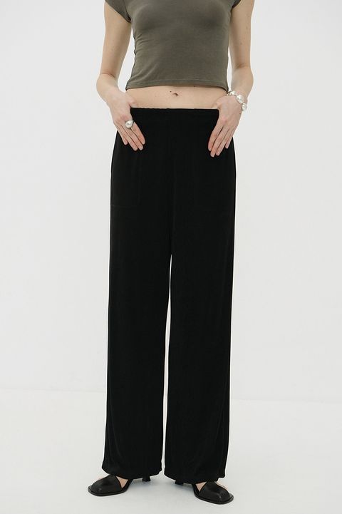 ジャージーパンツ - BRIGHT JERSEY PANTS BLACK