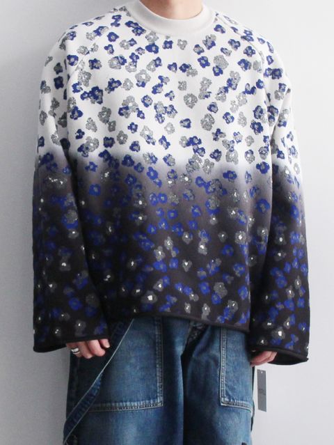 プルオーバーニット  - PULLOVER KNIT - COLLABORATION WITH rurumu:BLACK