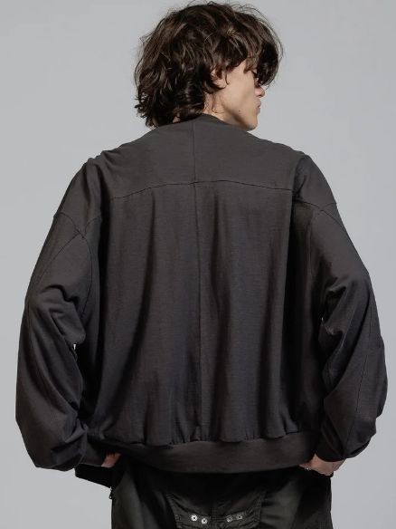 ジップブルゾン - Jersey Zip Blouson B / Gray Brown