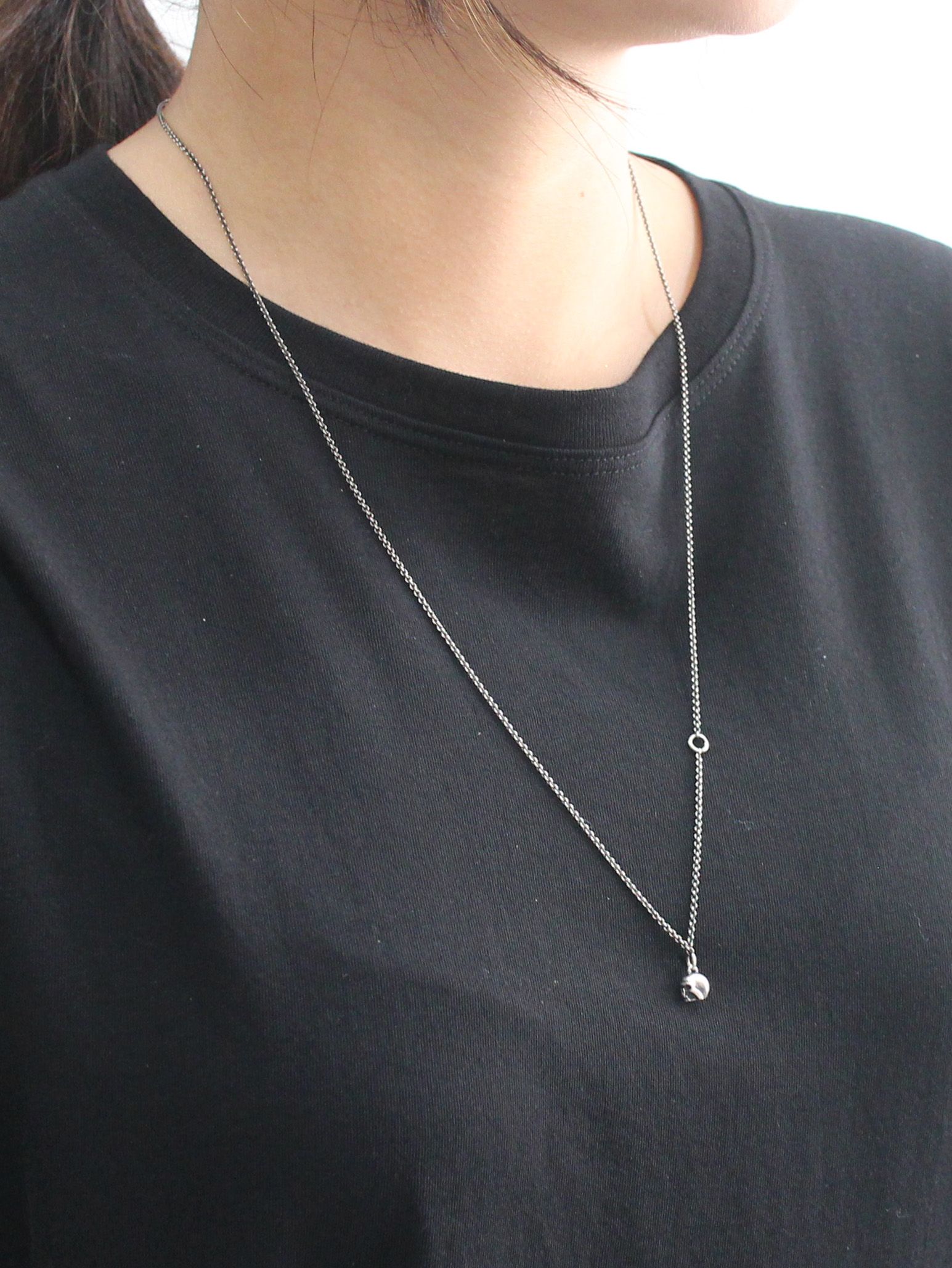 チェーン ミニ ネックレス スカル - chain mini skull - M7100