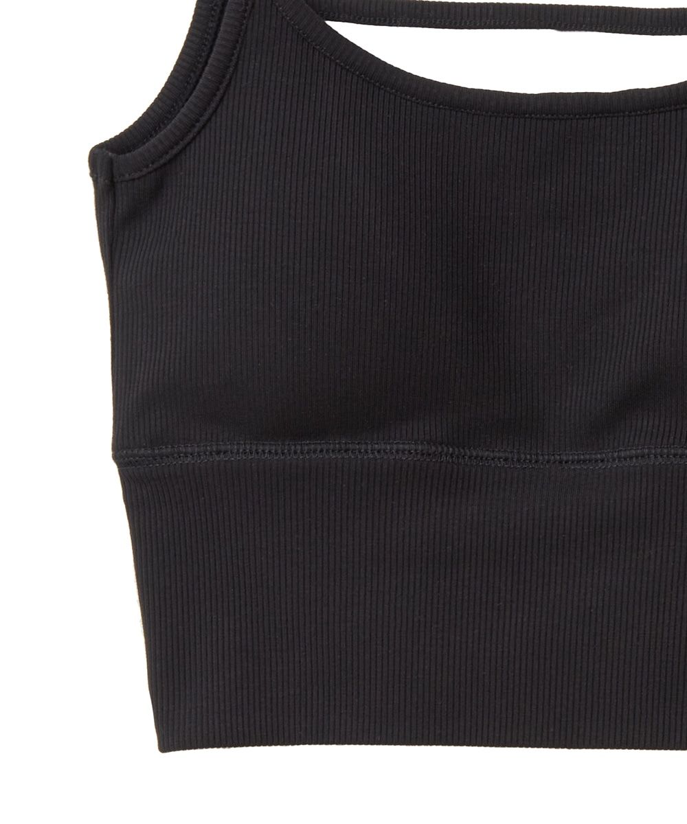 CLANE - ブラ トップス - BACK STRAIGHT LINE BRA TOPS - BLACK