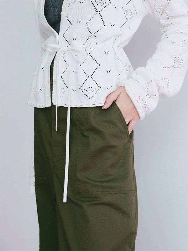 チノクロススティフカーゴパンツ (KHAKI)