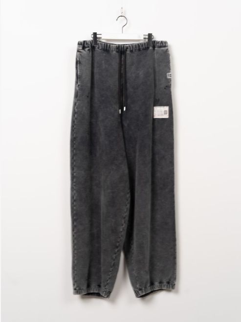 ブリーチド スウェット パンツ - Bleached Sweat Pants (BLACK)