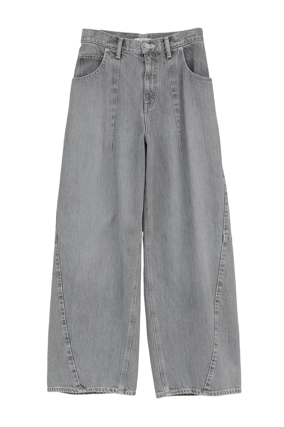 コクーン バルキー デニムパンツ -  COCOON BULKY DENIM PANTS (GREY)