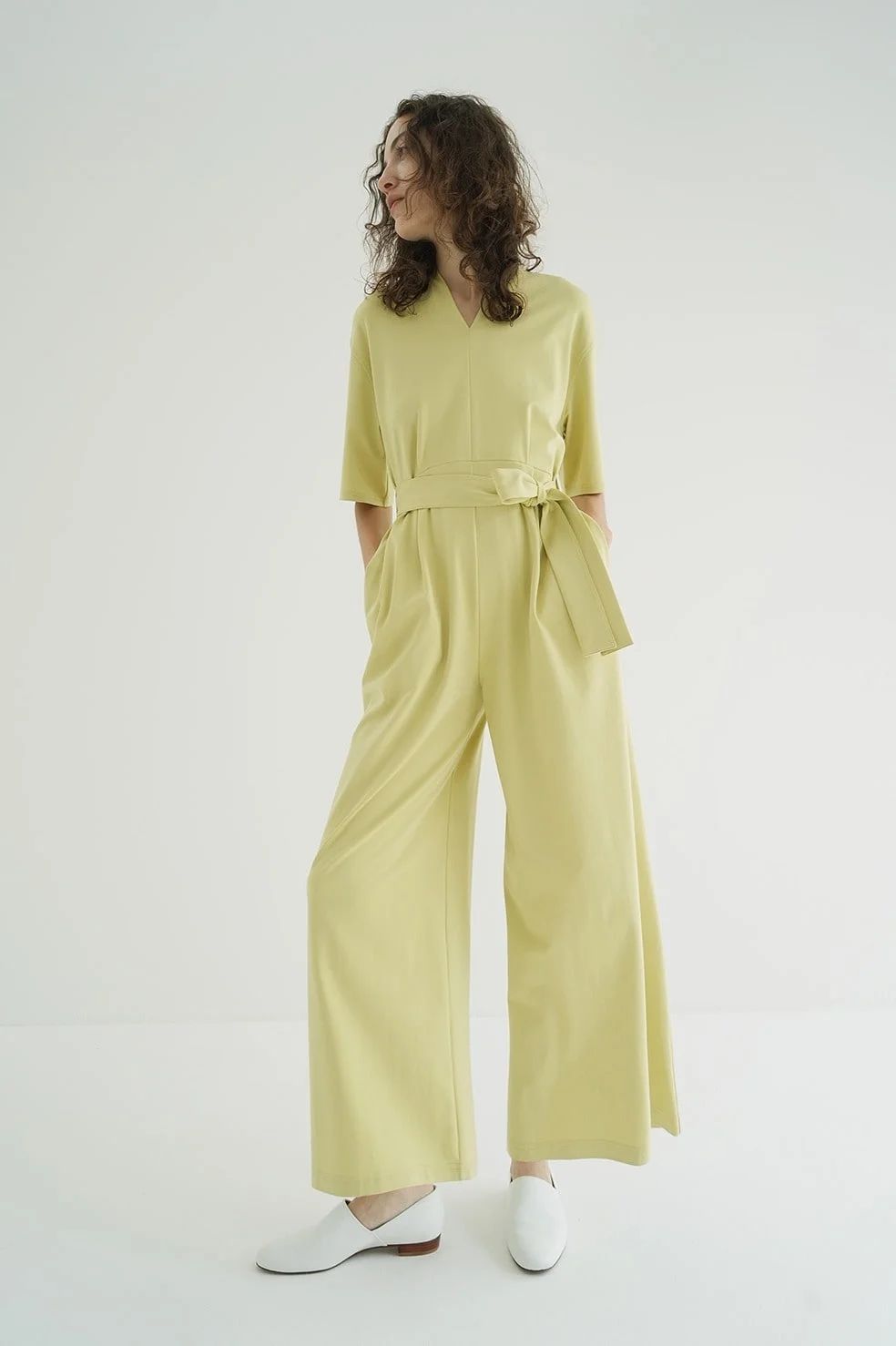 オールインワン - STAND COLLAR LOOSE ALL IN ONE - MINT